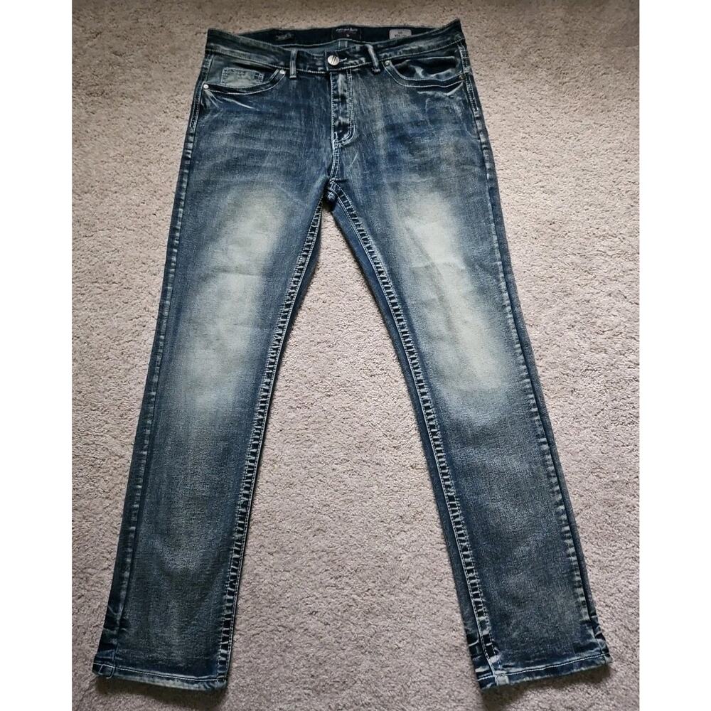 Stitches & Rivets jeans men's 34x32 Embroidery Thick Stitching
